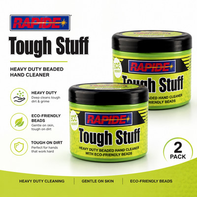 RAPIDE Tough Stuff Strapazierfähiger Perlen Handreiniger - Umweltfreundliche Perlen | 2er Pack