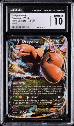 Dragonite-EX graded CGC 10 for sale on eBay