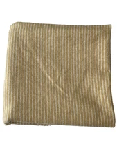 Gerber Gold Receiving Blanket Flannel White Striped Cotton Security Lovey 28x29