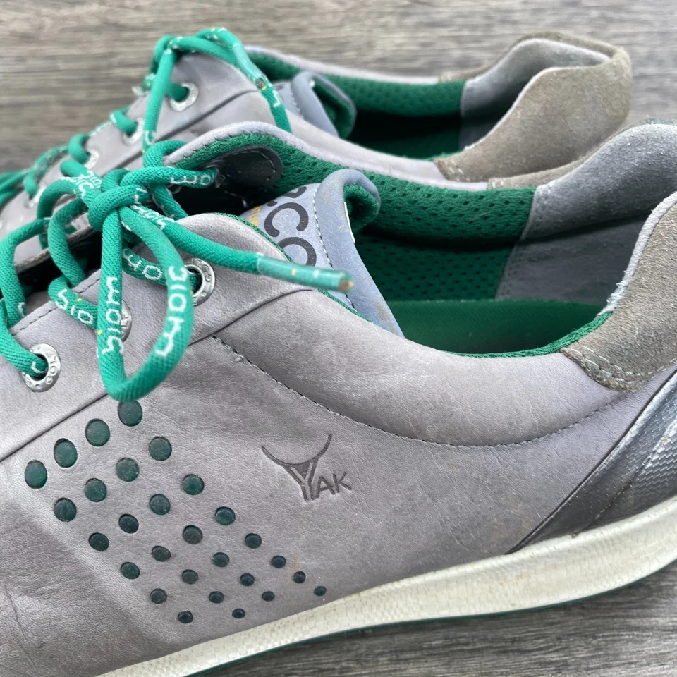 Tênis de golfe ECCO Biom Hybrid 2 camurça sem cravos masculino tamanho 11 EUA/45 UE cinza - Imagem 3 de 4
