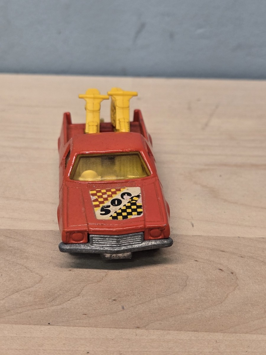 1977 Matchbox #60 Holden Pickup Red w 500 Sticker, Yellow