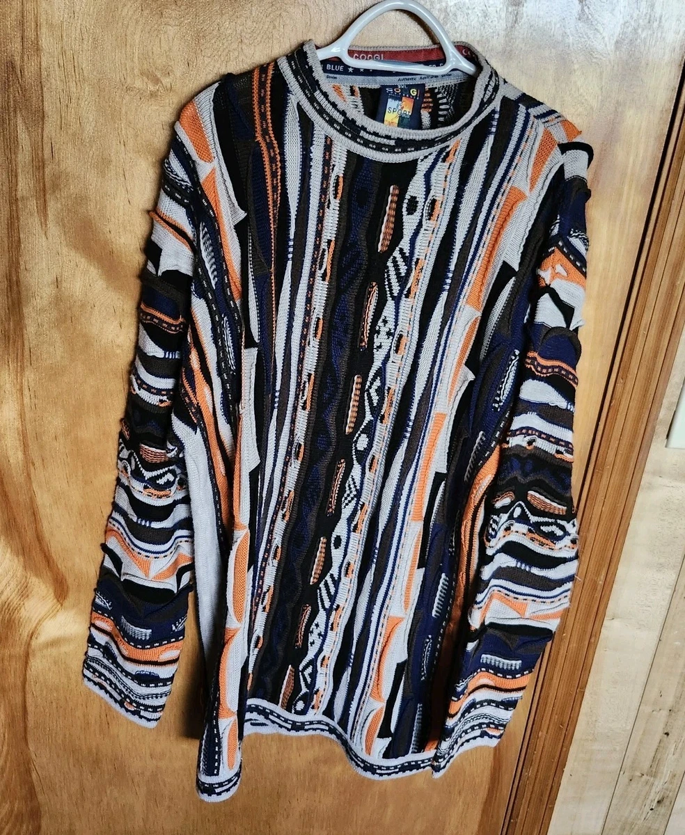 COOGI Cotton Crew Neck Regular Size 3XL Sweaters for Men for sale