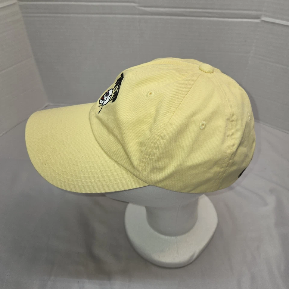 Volcom Strapback Hat Baseball Yellow Skull Palm Trees Logo Skate Beach See Pic - Image 2 of 4