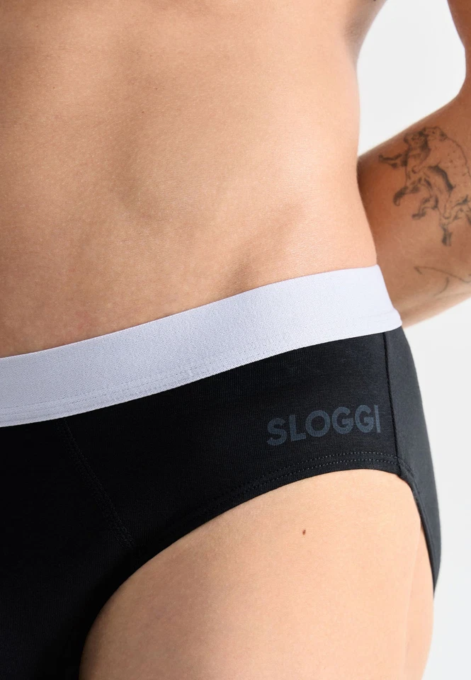 SLOGGI MEN GO ABC 2.0 BREIF 2 Slip Uomo Midi Cotone Elasticizzato COLORI VARI - Immagine 3 di 4