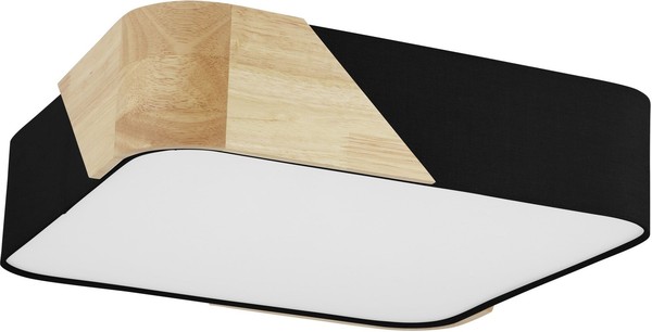 Flache Deckenleuchten 2X28W/E27 Weiß Braun Schwarz Modern-image