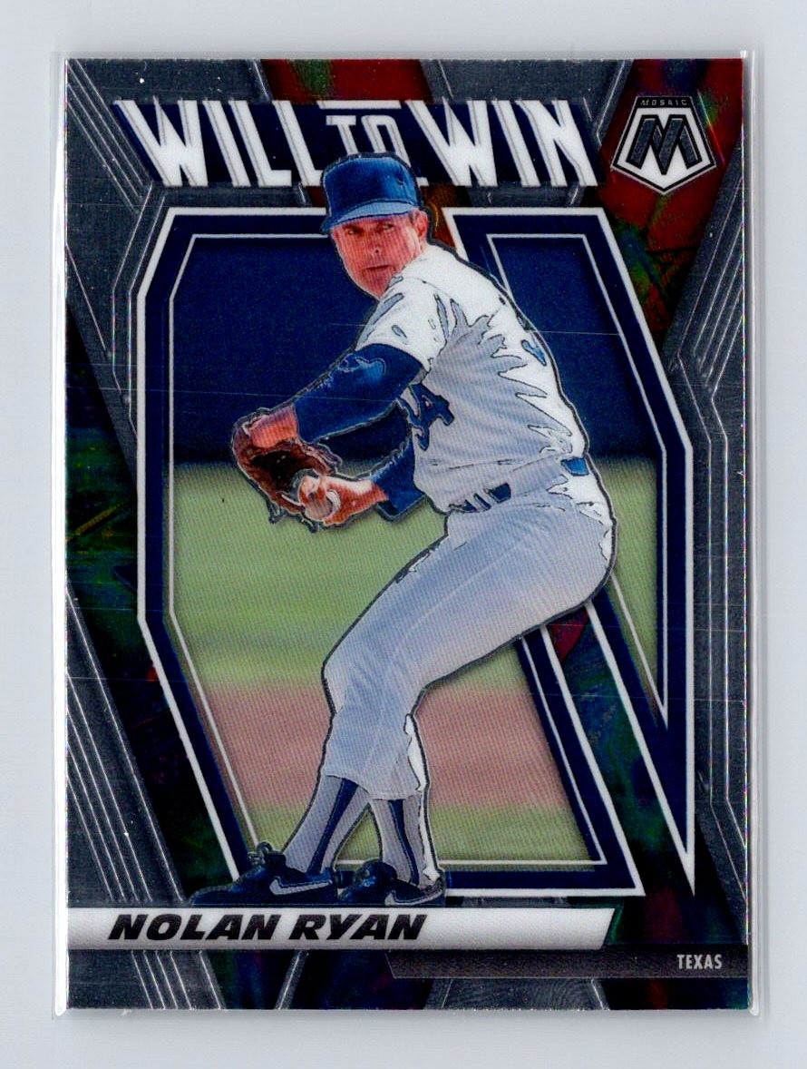 2021 Panini Mosaic Will to Win #WTW9 Nolan Ryan Texas Rangers
