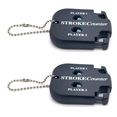 Pack of 2 Mini Golf Score Counter Golf Stroke Shot Counter Scorekeeper with Key