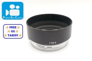 🎦VIDEO👀🌟Near MINT🌟 Canon T-50-2 Lens Hood 50mm From JAPAN