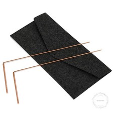 Dowsing Rods, 2Pcs Dowsing Rods Copper Spiritual, Copper Dowsing Rods with Bag