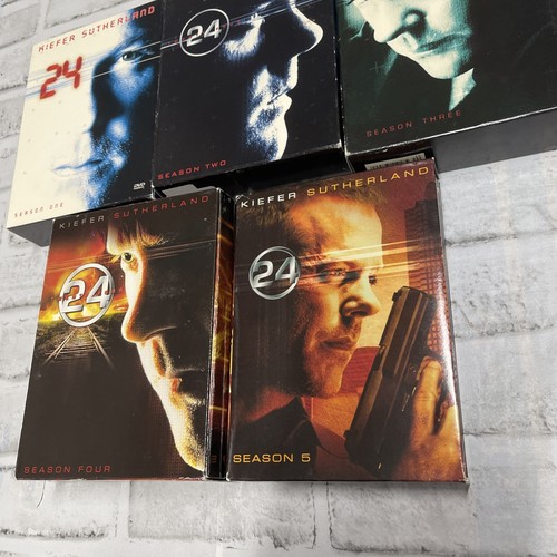 24 TV Series Seasons 1-5 Complete DVD's Kiefer Sutherland EXCELLENT Condition - Picture 4 of 5