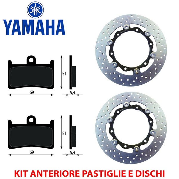 Satz BremsbelÄGe UND Bremsscheiben Vorne Yamaha T-MAX T MAX XP500 SV Abs...-image