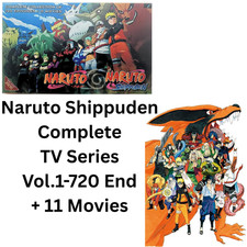 Naruto Shippuden Complete DVD 1-720 Episodes  11 Movies Japanese/English Dub 