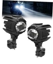 15000LM Motorcycle LED Auxiliary Lights, 60W White Spot Light with Mount