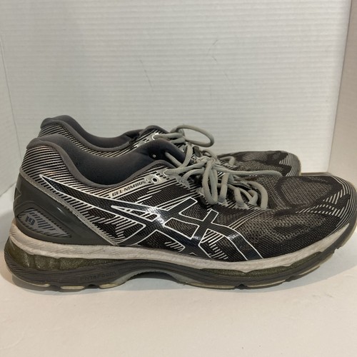 ASICS Gel Nimbus 19 Mens Size 12 Carbon Silver Jogging Running Casual Shoes - Picture 1 of 13