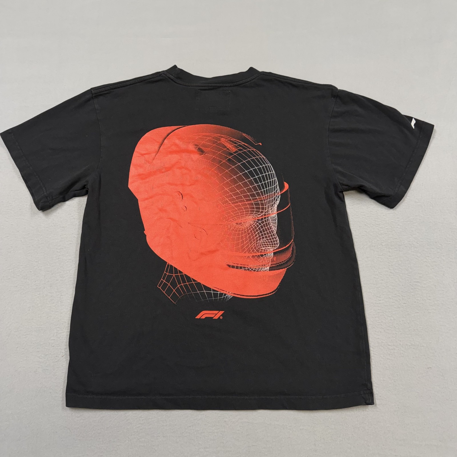 PacSun Formula 1 Shirt Mens Medium Black F1 Helmet Graphic Tee Racing Motorsport