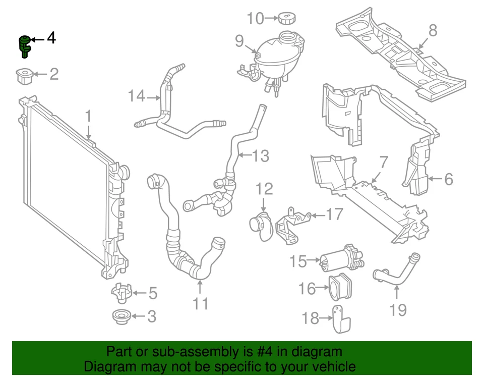 Clip de sello de aire de radiador genuino Mercedes-Benz 000-991-25-95 Foto 2 de 2
