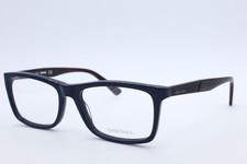 Diesel DL 5238 092 Rectangle Matte Blue Eyeglasses Clear Lenses 53mm