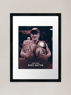 Ricky Hatton Tribute - 1978�25 Fr Gerahmtes Wandbild Poster Leinwanddruck Bild