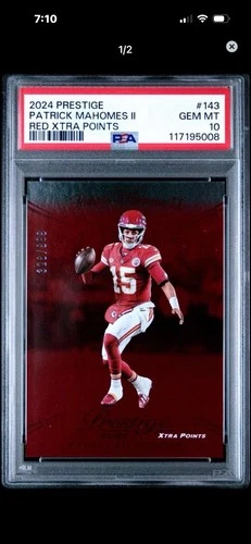 2024 Panini Prestige Patrick Mahomes II #143 Xtra Points Red /999 PSA 10 Chiefs