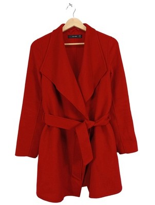 HALLHUBER Strickmantel Damen Strickbekleidung Gr. DE 34 rot klassischer Stil
