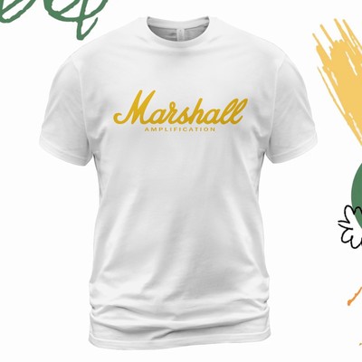 Marshall Amplification Guitar Logo T-Shirt Size S-5XL Made in USA