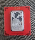 🔥2021 Pamp Suisse Lunar Ox 100gram (3.2oz) .999 Silver Bar in Card-Hard to Find