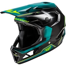 Fly Racing Rayce Repeat Bicycle Helmet - Black/Teal/Hi-Vis - XL 73-3623X