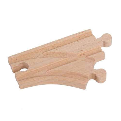 Paquete de expansión de vía de tren de madera de 56 piezas con madera Thomas compatible con túnel - Imagen 3 de 4