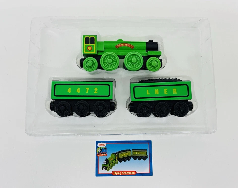 Thomas Wooden Railway Flying Scotsman Engine Tenders Character Card & Box LN - Image 2 of 4