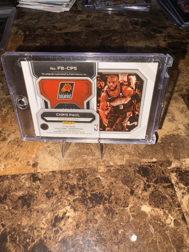 2022-23 Panini Prizm - Autógrafos Fast Break Chris Paul #FB-CPS Gold Prizm 2/10 Foto 2 de 3