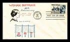 DR JIM STAMPS US COVER WOMAN SUFFRAGE 50TH ANNIVERSARY FIRST DAY ISSUE