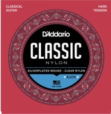 D'Addario EJ27H Classical Guitar Nylon String Hard Tension 