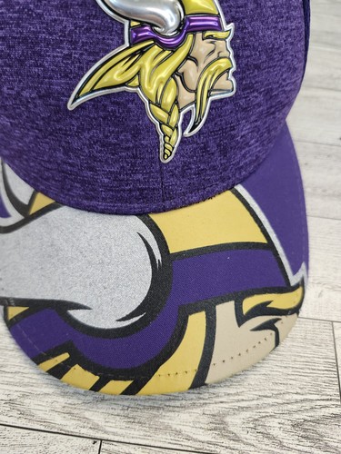 Sombrero Minnesota Vikings New Era 39thirty Niño/Juventud Púrpura Dorado Ajuste Flexible - Imagen 3 de 10