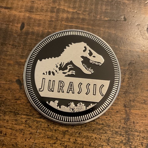 1 Jurassic Park Rated 4X4 Fender Badge for  JEEP WRANGLER TJ YJ CJ JL emblem USA - Afbeelding 1 van 5