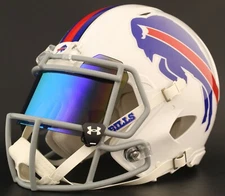 BUFFALO BILLS NFL Authentic GAMEDAY Football Helmet w/ UNDER ARMOUR Eye Shield