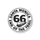 Route 66 End of The Trail Santa Monica Aluminum Sign