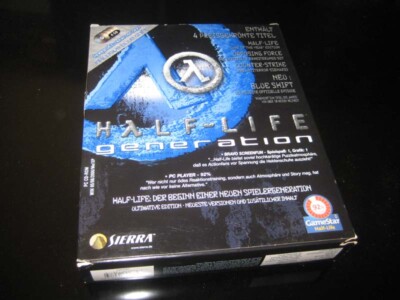 HALF LIFE GENERATION COUNTER STRIKE BLUE SHIFT OPPOSING FORCE PC BIG BOX 