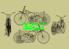 Speedway JAWA Motorcycle Card with envelope