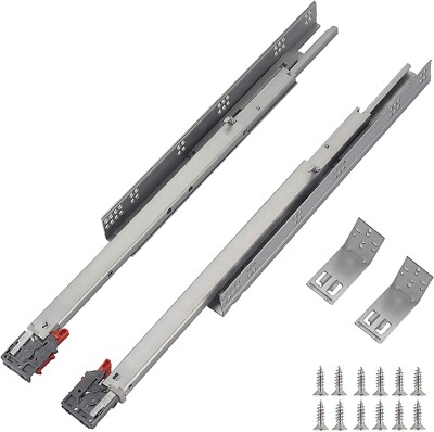 OCG Soft Close Undermount Drawer Slides 21'' (6 Pairs), Full Extension Concealed