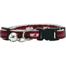 Pets First NCAA Break Away Cat Collar with Ringing Bell Pendant Satin Cat Collar