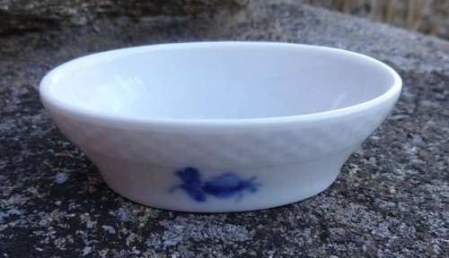 Danish, Royal Copenhagen Blue Flower Porcelain Open Salt Dip, Cellar, Dish!