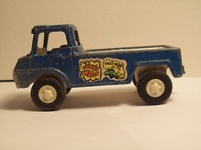Vintage 1969 Tootsie Toy Wheelie Wagon Blue Pick Up Truck With Hitch