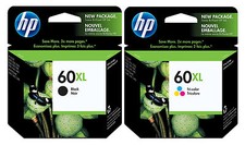 GENUINE NEW HP 60XL CC641WN/CC644WN Ink Cartridge 2-Pack