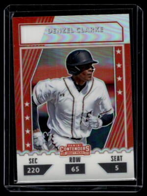 2021 Panini Elite Extra Edition College Tickets Optic Denzel Clarke Cal State