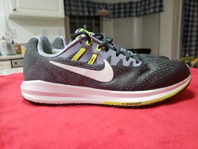Nike Air Zoom Structure 20 Women 849577-005 Black Purple Running Shoes Size 7.5