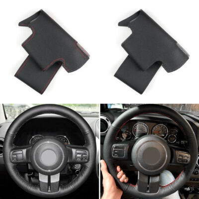 Leder Handnähen Lenkrad Lenkradbezug Für Jeep Wrangler Patriot Wrangler JK 2018