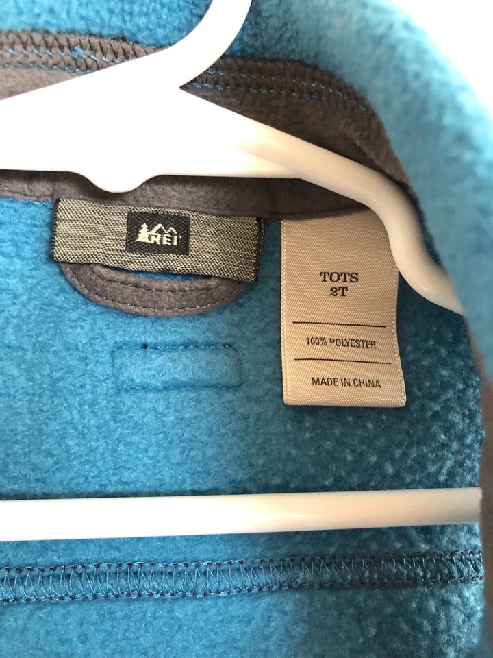 CHALECO POLAR REI azul niño pequeño talla 2T invierno esquí esquí cálido trineo Foto 4 de 4