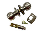 RV Home Door Knob Handle Lock Set Satin Nickel Privacy Decorite 1335R-SN