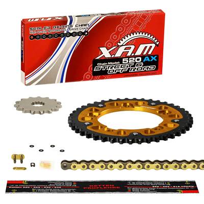 Kettensatz Yamaha XV 250 Virago, 3LS 89-93, XAM EXTRA GOLD, X-Ring Clip, Stealth