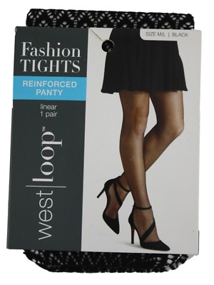 West Loop Womens Ladies 1 Pair Black 